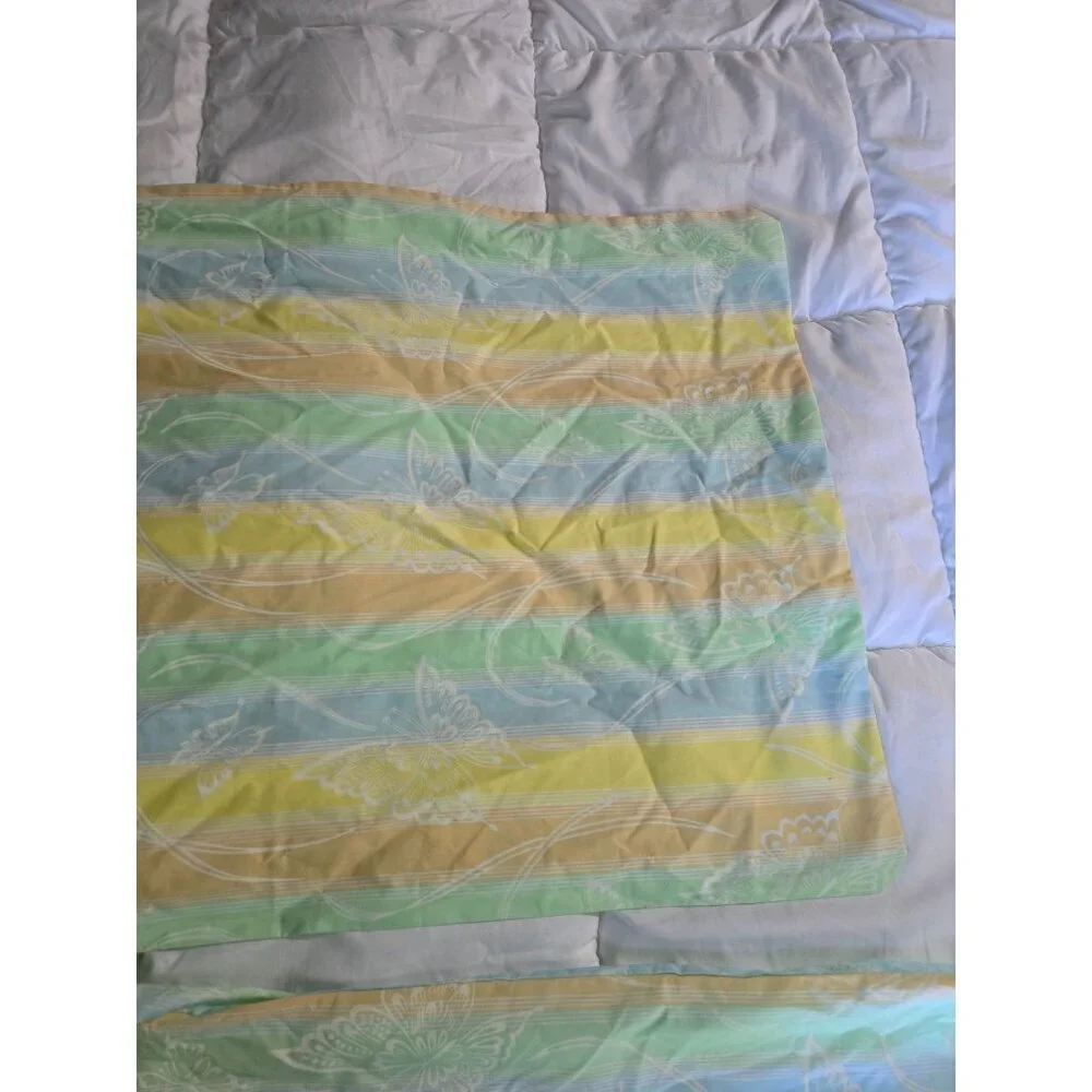Vintage Springmaid Pastel Butterfly Set of 2 Pillowcases